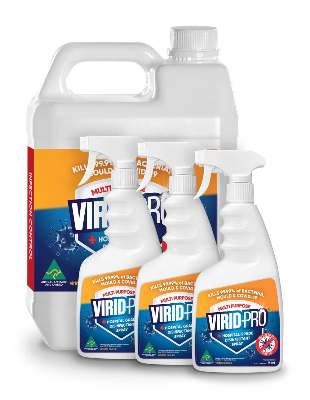 Virid-Pro 5L & Virid-Pro 750mL 3PK